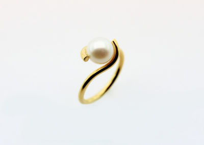 Ring, Perle, Gold